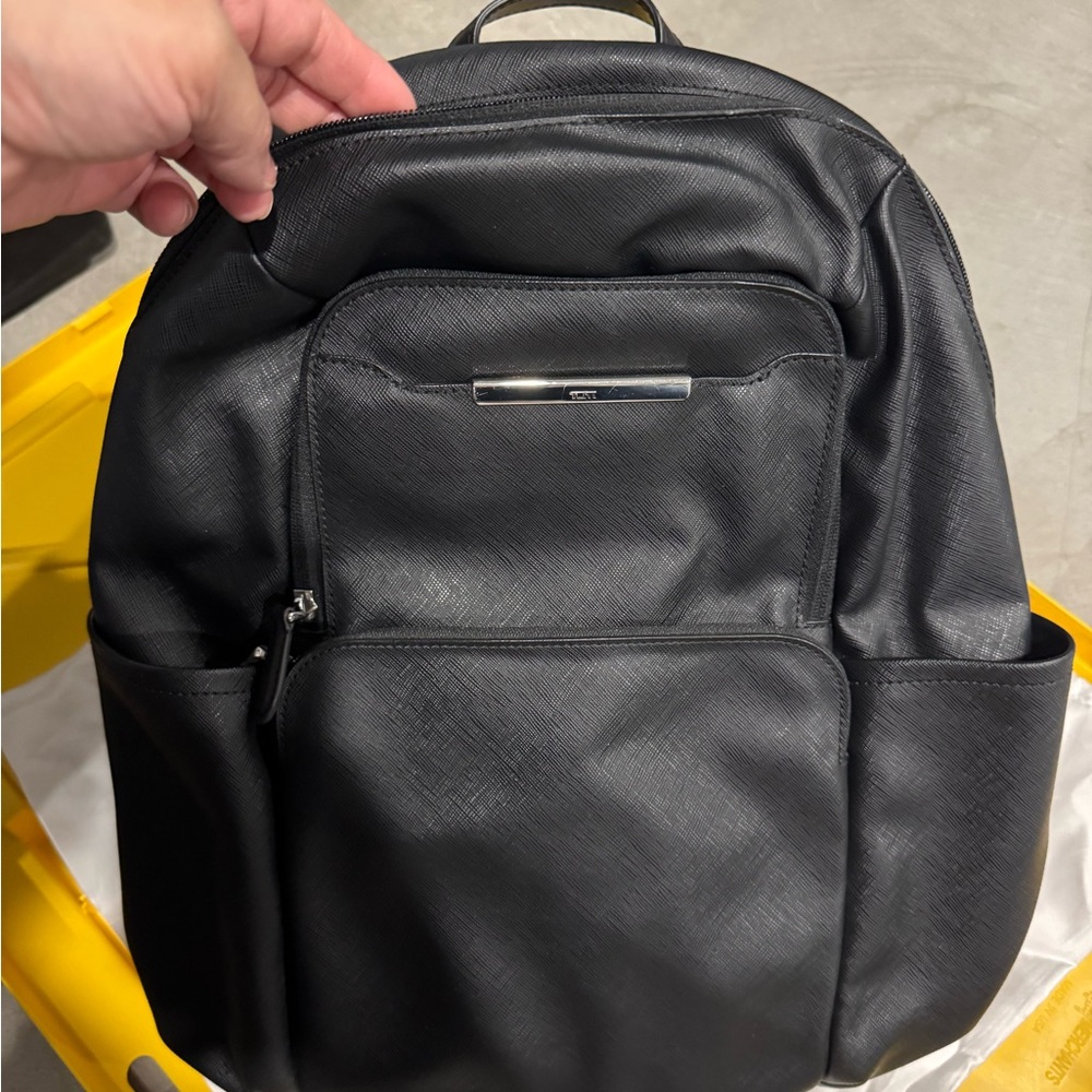 Tumi Textured Black Backpack